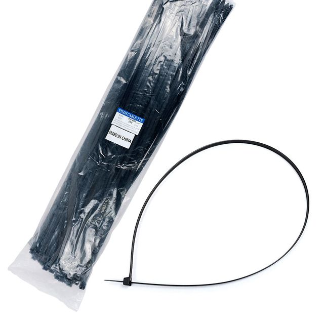 배선정리 약100개 10x800mm KP 케이블타이 자루끈 블