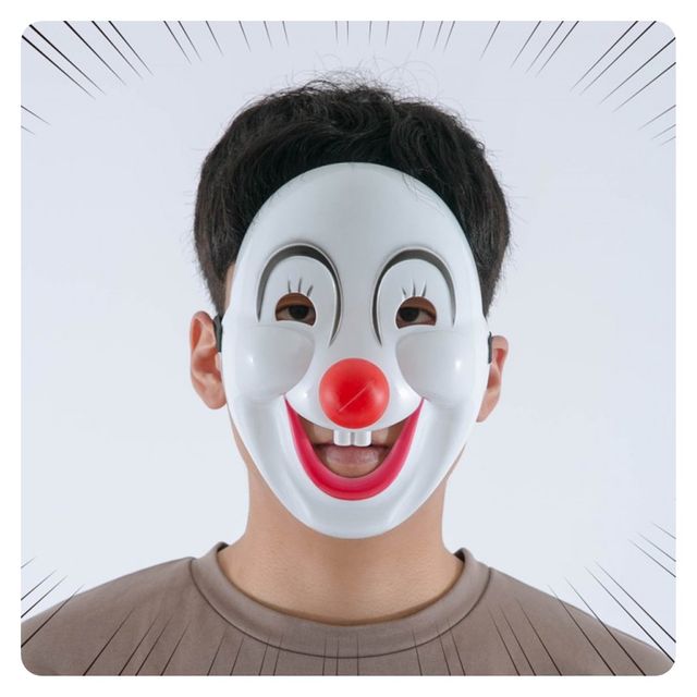 PWM-DK (삐에로플라스틱가면)광대가면