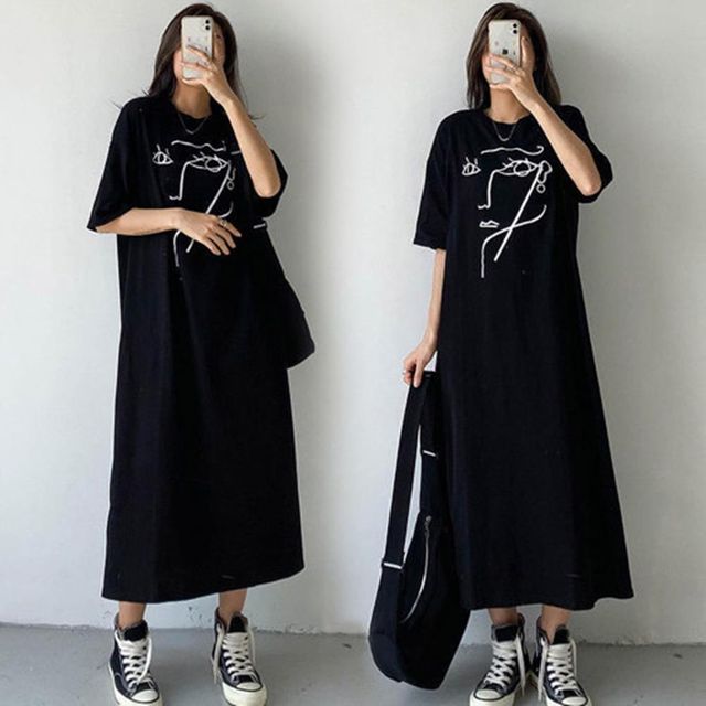 데일리원피스 모임룩 빅사이즈 여름원피스 데일리 면