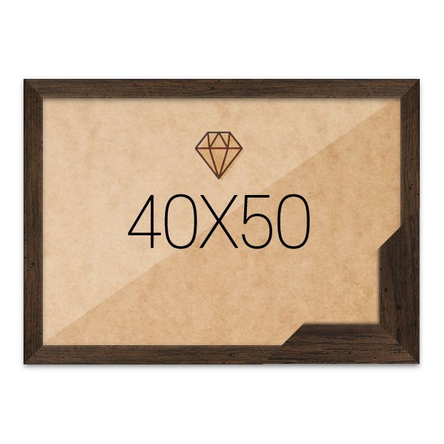 보석십자수액자 40x50 고급형 슬림 우드 월넛 벽걸이 인테리어