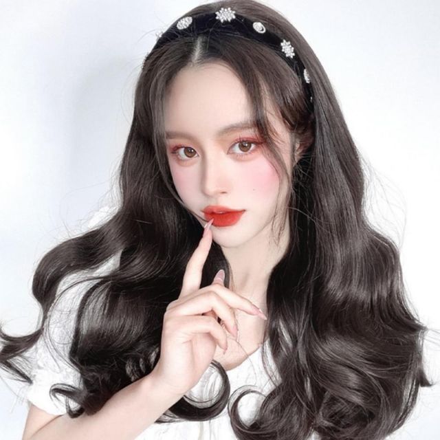 긴가발 패션머리띠 여성 헤어밴드 부분가발 헤어 촬영소품