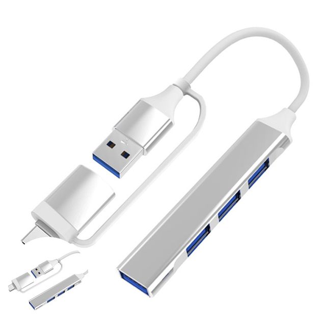 C타입허브 usb분배기 멀티 USB 허브 C타입 젠더 4포트 확장형