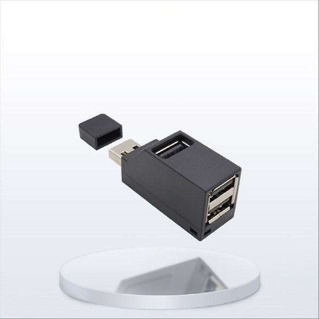USB 2.0 3포트 허브 무전원 Black 썸타입 2.0 BT818