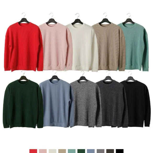 오버핏 골지맨투맨 10COLOR
