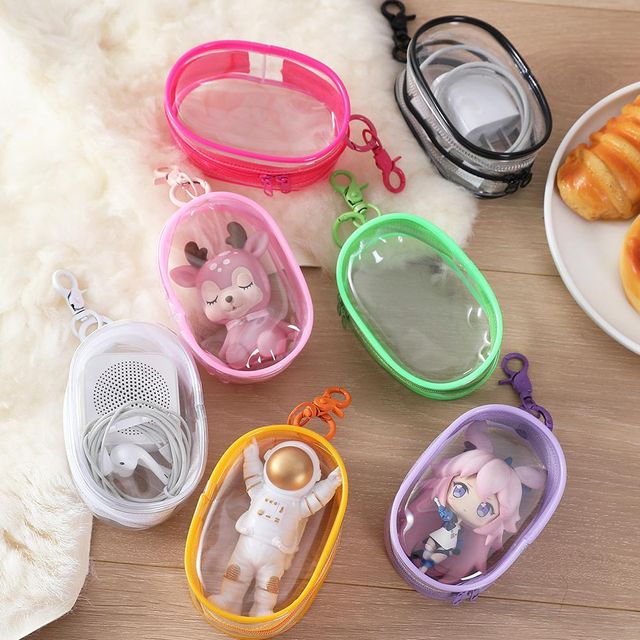 1+1 키링 고리 pvc 투명파우치 화장품
