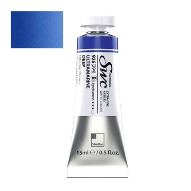 신한 수채화물감 SWC B 15ml 911(301) 피콕 블루 피코크블루 (1개입)