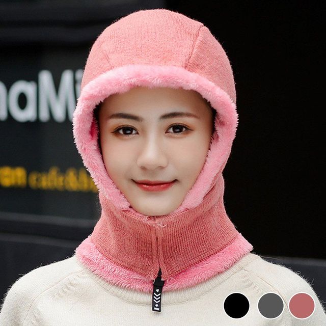 패션소품 넥워머 전면 지퍼 털 안감 2IN1 넥워머 데일리 기본