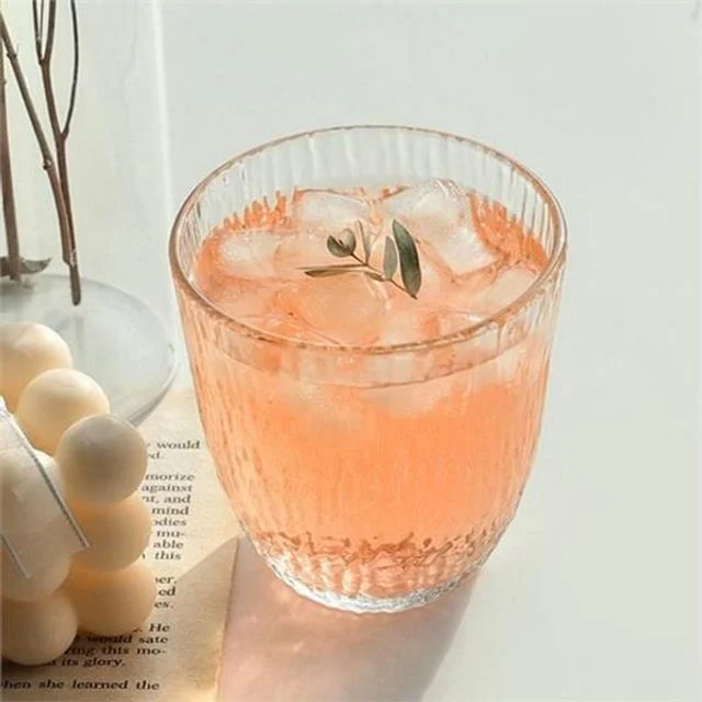 레트로 카페 유리 컵 핸드메이드 유리 맥주 컵 하이볼 홈카페