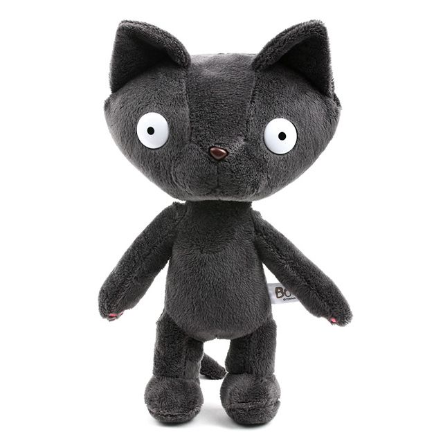 토토 봉제인형 고양이 블랙 떼껄룩 와이어 꼬리