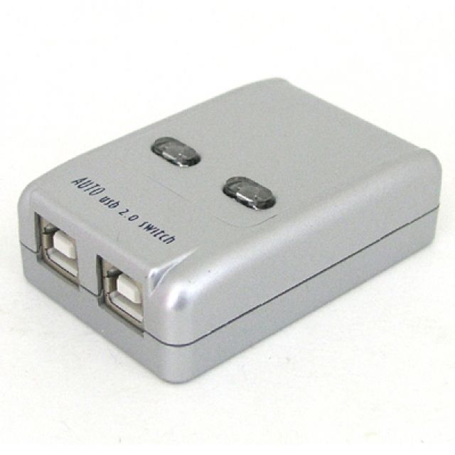 Coms USB 공유기 2대1 수동 스위치 및 프로그램 전