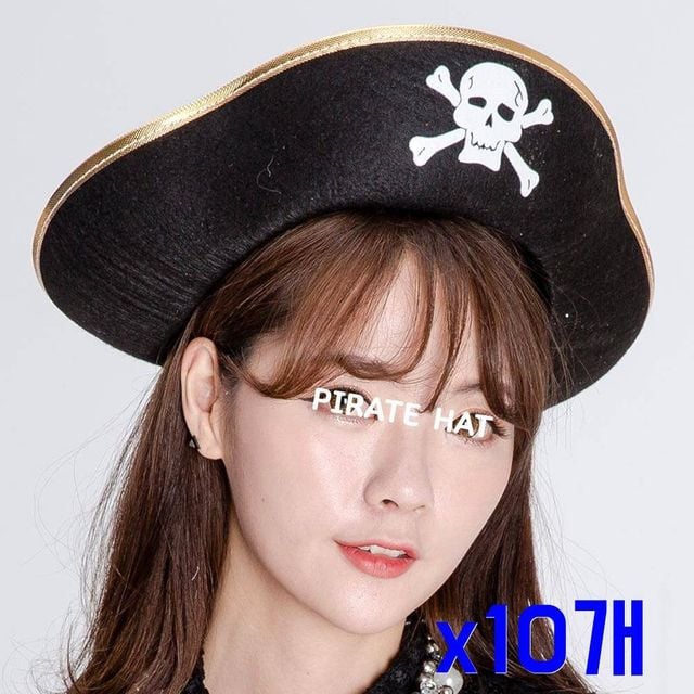 TBZ 파티행사소품 대형 해적모자 댄디 x10개 홈파티소품