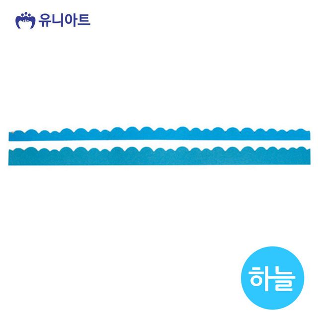 유니아트 펠트 6000 이중 주름띠지 하늘색 - 미술공작 필수 재료