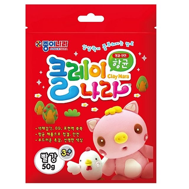 문구사무/클레이나라미니(2500/빨강/종이나라)
