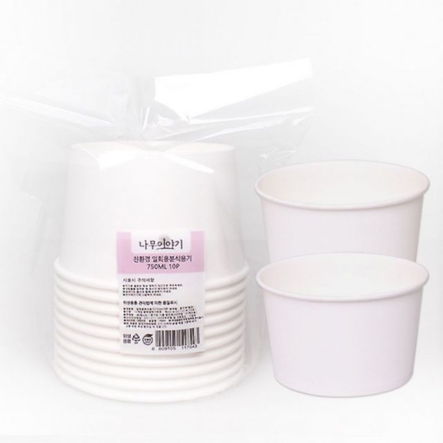 종이 국물 그릇 일회용 포장용기 520ml 750ml