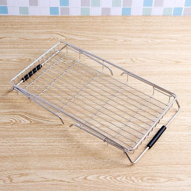 길이조절형 스텐 개수대선반 35cm 개수대바구니