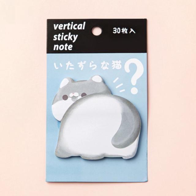 동물 고양이 포스트잇 메모지, 접착식 점착 메모지