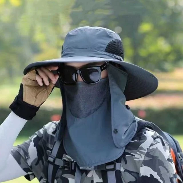 얼굴가림 여름 사파리모자