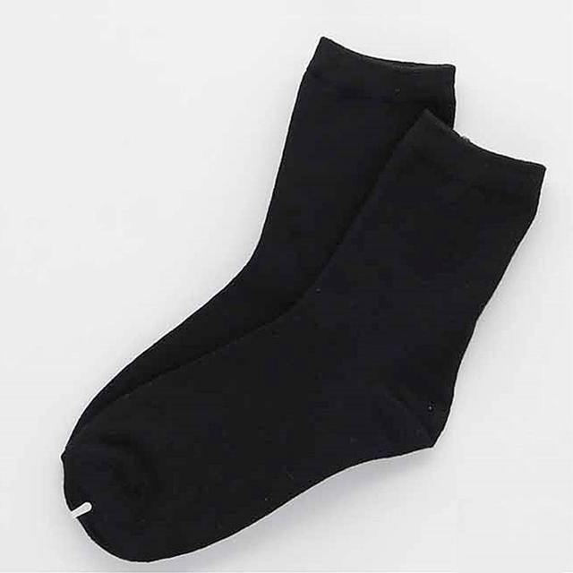 여성용 민무늬 무지양말 검정1족