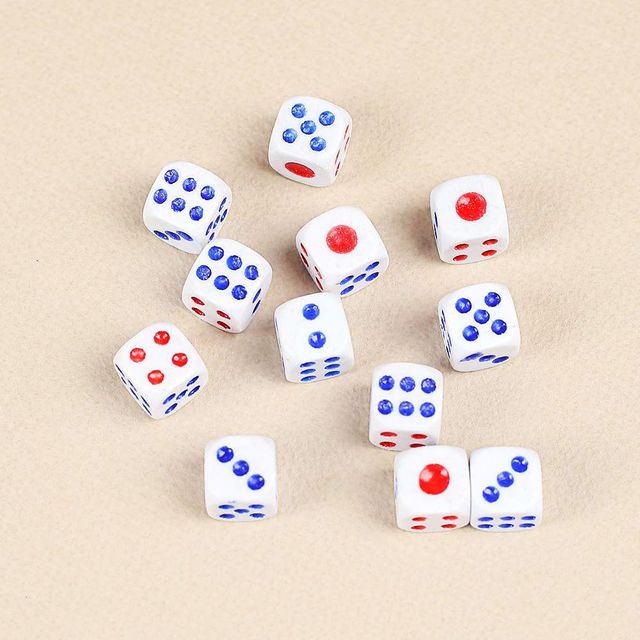 주사위 12개 세트 1.2cm 옛날 리필 뽑기판 파티