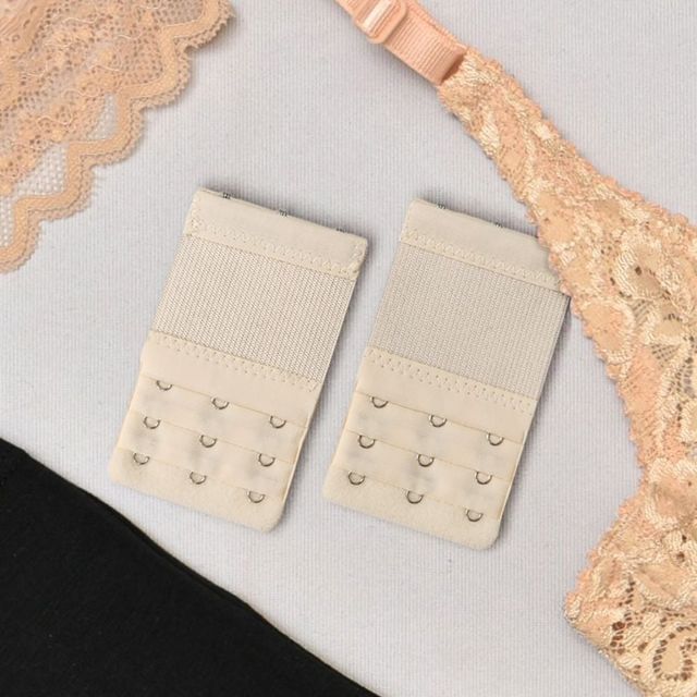 연베이지 브라 3버튼 탄성 연장 후크