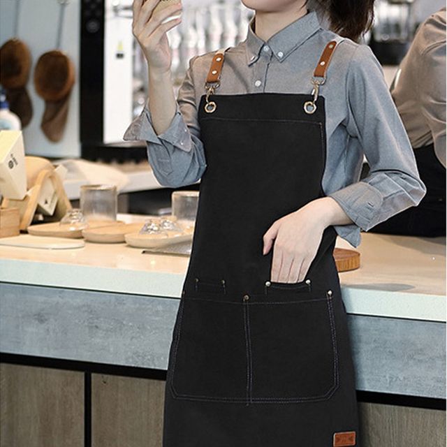 방수 미용 카페 공방 캔버스 레더원 앞치마