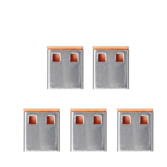 USB 전용 보안 커넥터 5개 USB잠금장치 USBLOCK USB락 USB포트마개 USB포트커버