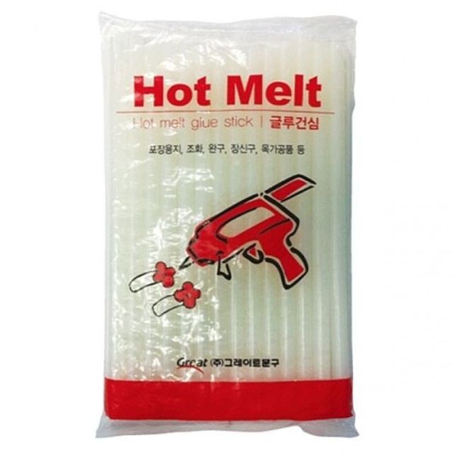 봉 핫멜트글루건심 500g, 우드락 사무용 대용량
