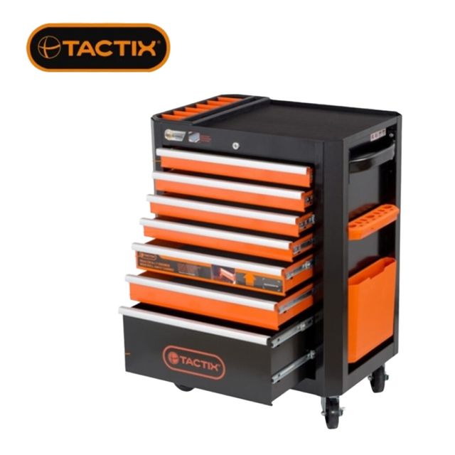 TACTIX 7단 서랍형 이동식 공구함 연장공구통