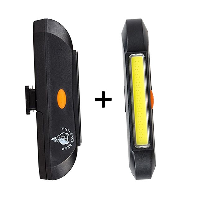 자전거 퀵보드 안전등 COB LED BAR 자전거후미등 1+1