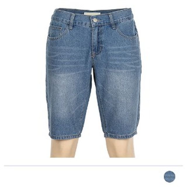 위넛 워싱데님 5부 반바지