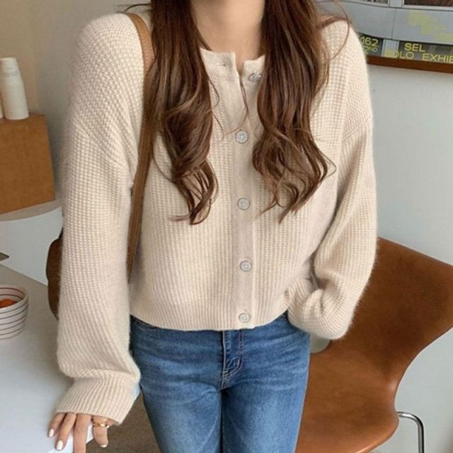 걸스 이지웨어 버튼 강조 라운드칼라니트웨어 카디건 블루종 사파리자켓 클래식 윈드브레이커 블레이저 점