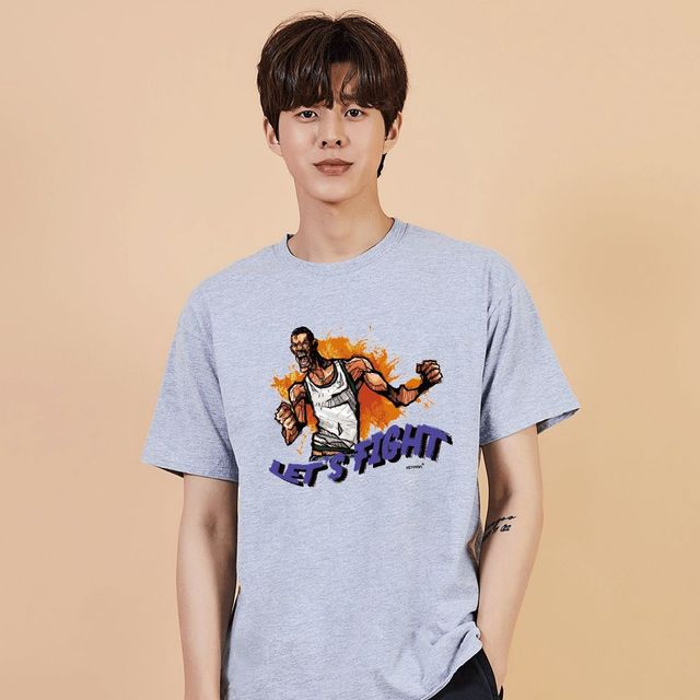 키밍 싸우자 여자시밀러룩 U넥티 후드티 캐주얼티