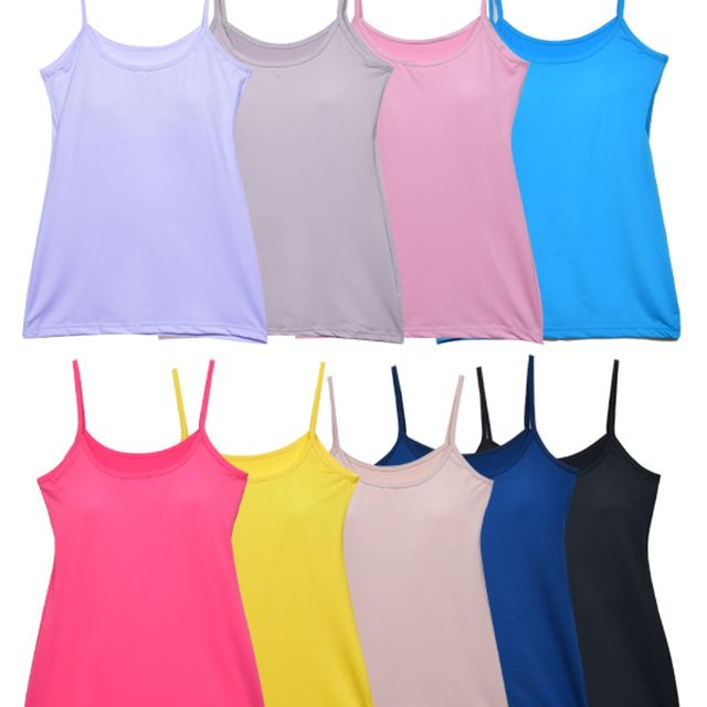 여성나시티셔츠 여성끈나시 롱끈나시
