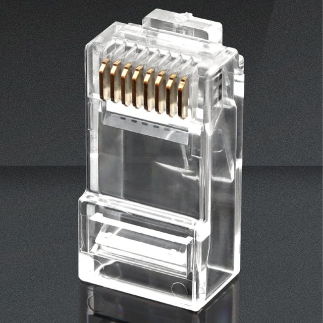 CAT.6 UTP RJ-45 플러그 100개 랜선커넥터 RJ45커넥터 랜커넥터 랜선공구 케이블커넥터