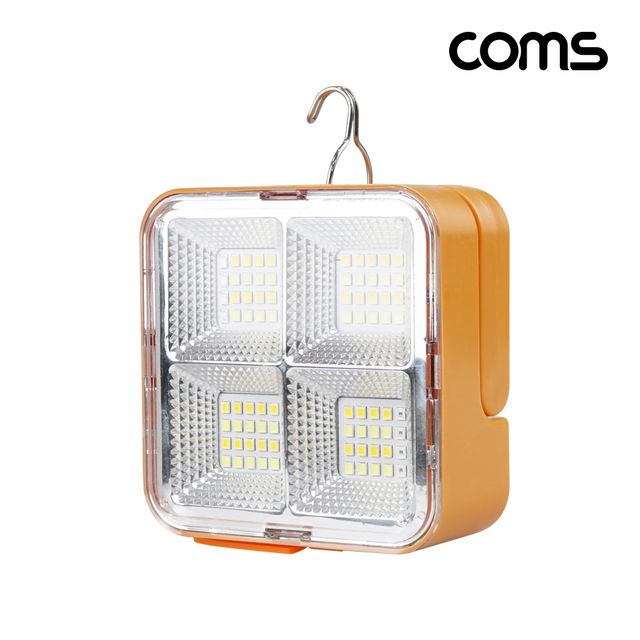 태양광 충전 멀티 LED 랜턴 램프 라이트 충전식 Type C 4단 색상 밝기조절 캠핑등 낚시등 작업등