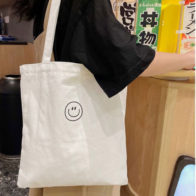 신상 캐주얼 10대 에코백 캔버스 쇼퍼백 흰색 가방