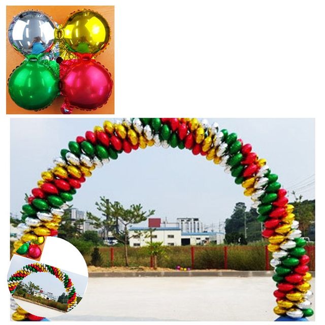 아치형가랜드 풍선입구 은박풍선 가랜드 그린톤 혼합 50장 아치용 폴대 물통 별도구매