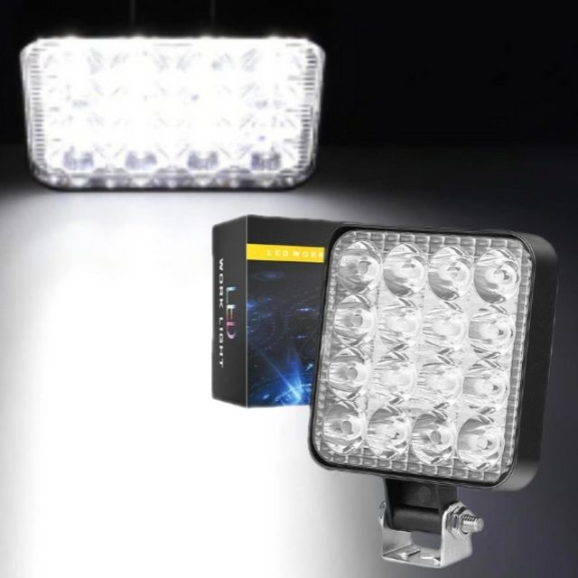 화물차 12V MINI 16SMD 48W LED 써치라이트 화이트
