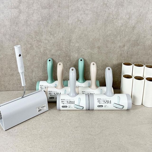 간편 청소 롤 크리너 C타입 16cm 고양이털제거
