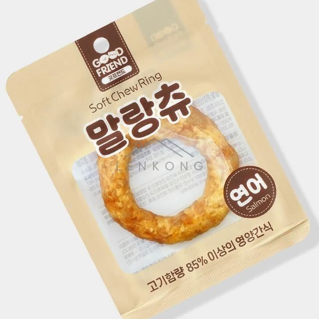 애완견용품 대형견훈련용간식 강아지간식 연어링