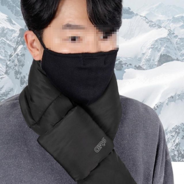 3색 경량 숏 패딩 목도리 보온 숏머플러 짧은 숏스카프