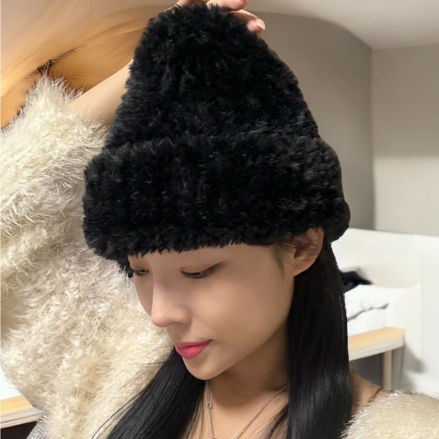 여행 비니 샤프카모자 블랙