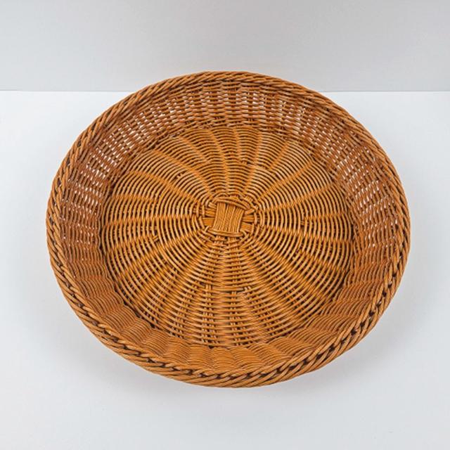 원형 등나무트레이 40CM 대 등채반 업소용 진열 간식