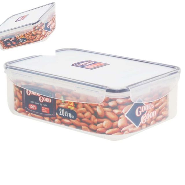 밀폐용기2L 반찬통 냉장고용기 밀폐반찬용기 냉장고정리용기