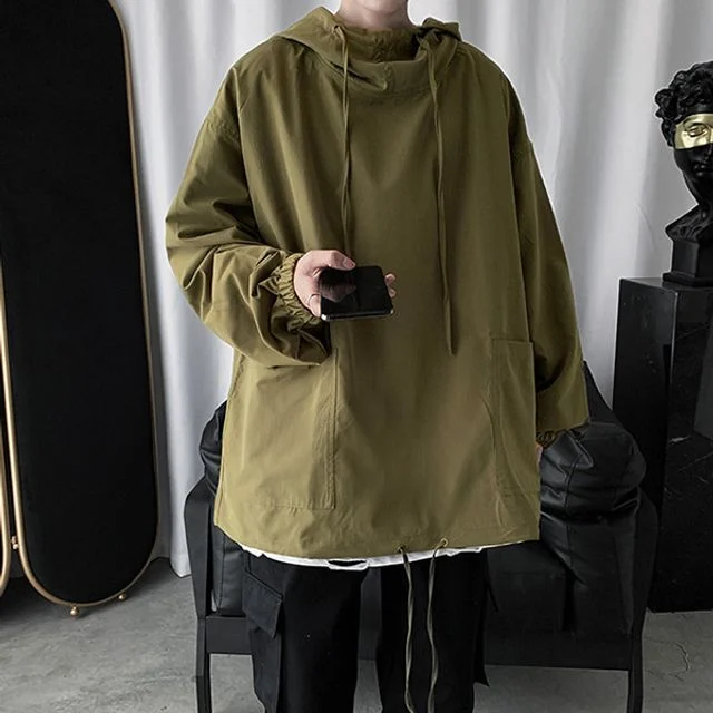 야상 스탠다드 오버핏 데님자켓 후드티