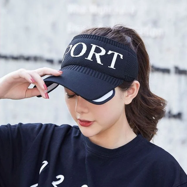 썬캡 스포츠 여름 여성용 블랙