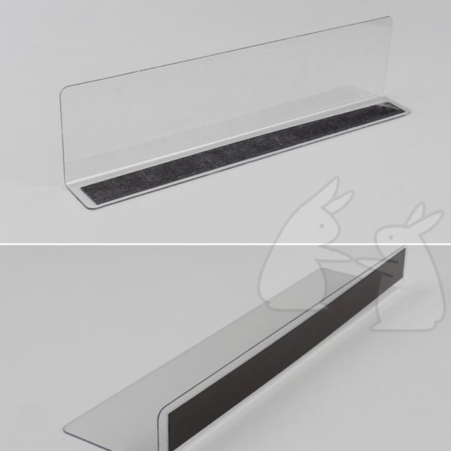 투명 가림막 25x6cm 칸막이 칸나누기 자석형 아크릴 L자