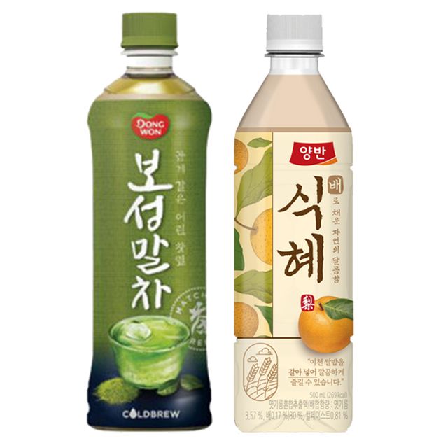 양반 보성 말차 500ml 6입 + 배식혜 500ml 6입