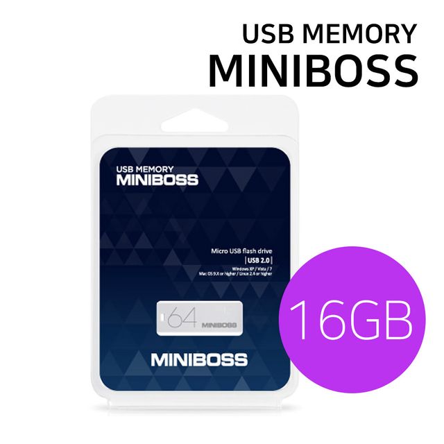 USB메모리 카드 (MINIBOSS) 16GB 미니 스윙형