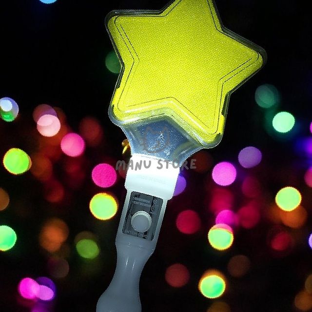 응원도구 콘서트야광봉 LED 별 야광봉 옐로우